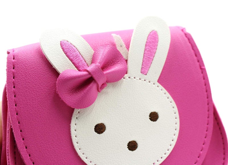 ZGMYC Little Girls' Cute Rabbit Crossbody Purse Small Bow Shoulder Bag Handbag for Kids Toddlers - Image 2